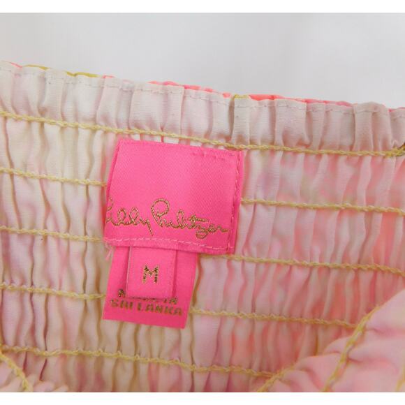 Lilly Pulitzer Girls Calla Yellow Violet Pink Sea‎ Floral Sundress Size Medium - Picture 3 of 6